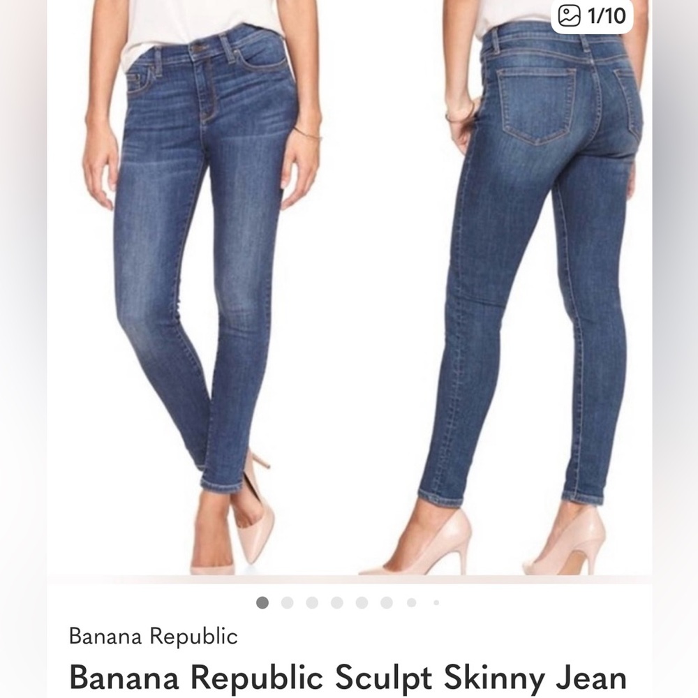 Banana Republic Women's Dark Blue Skinny Jeans